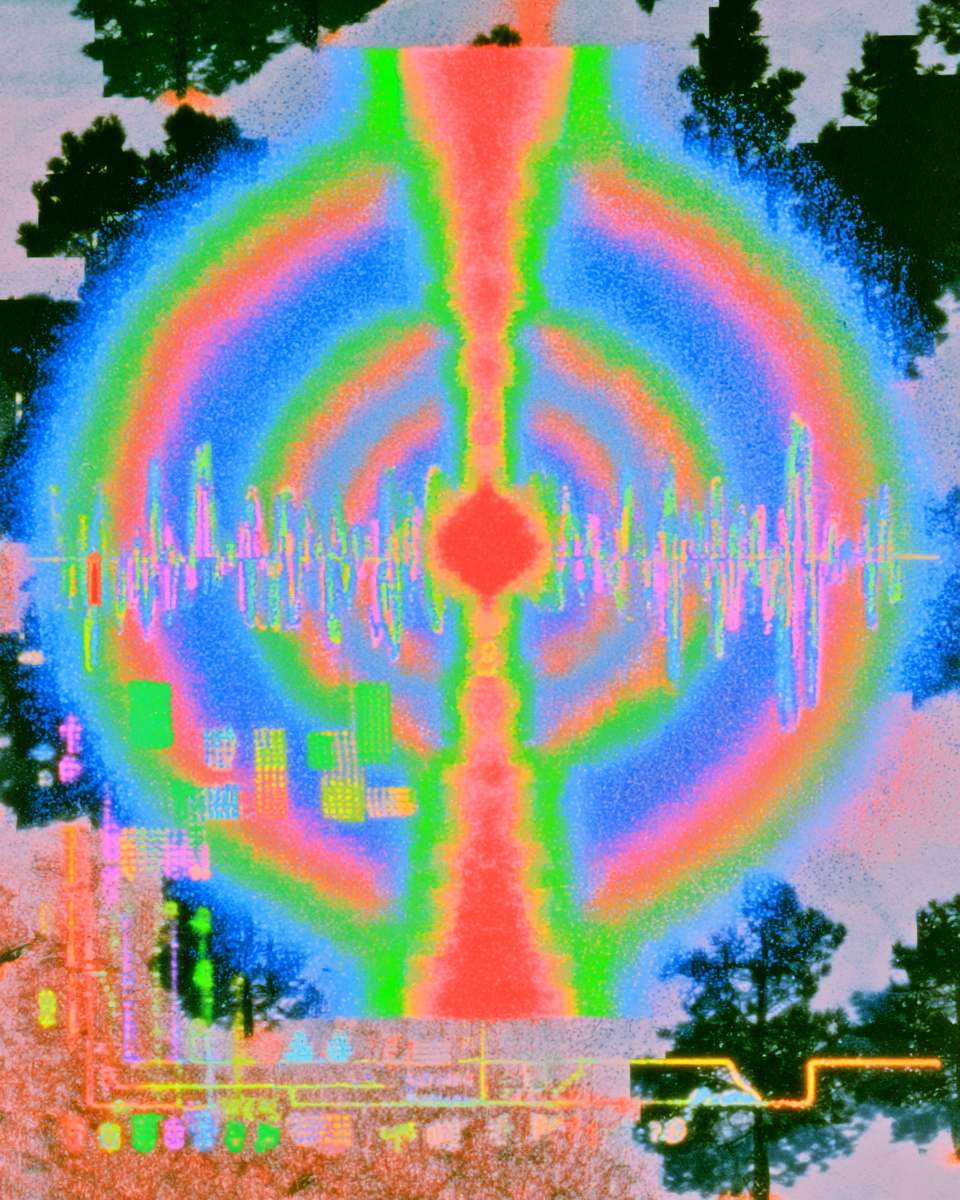 A resonance map — concentric rings radiating from a centre